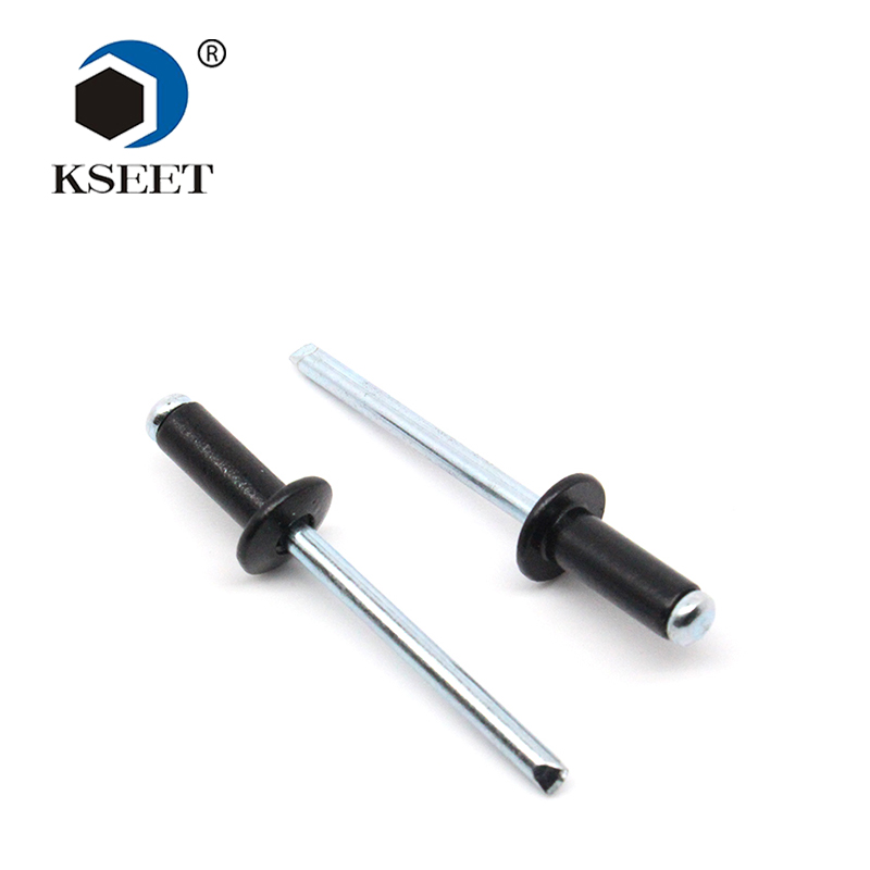 black anodized aluminum domed head types of rivets for sheet metal
