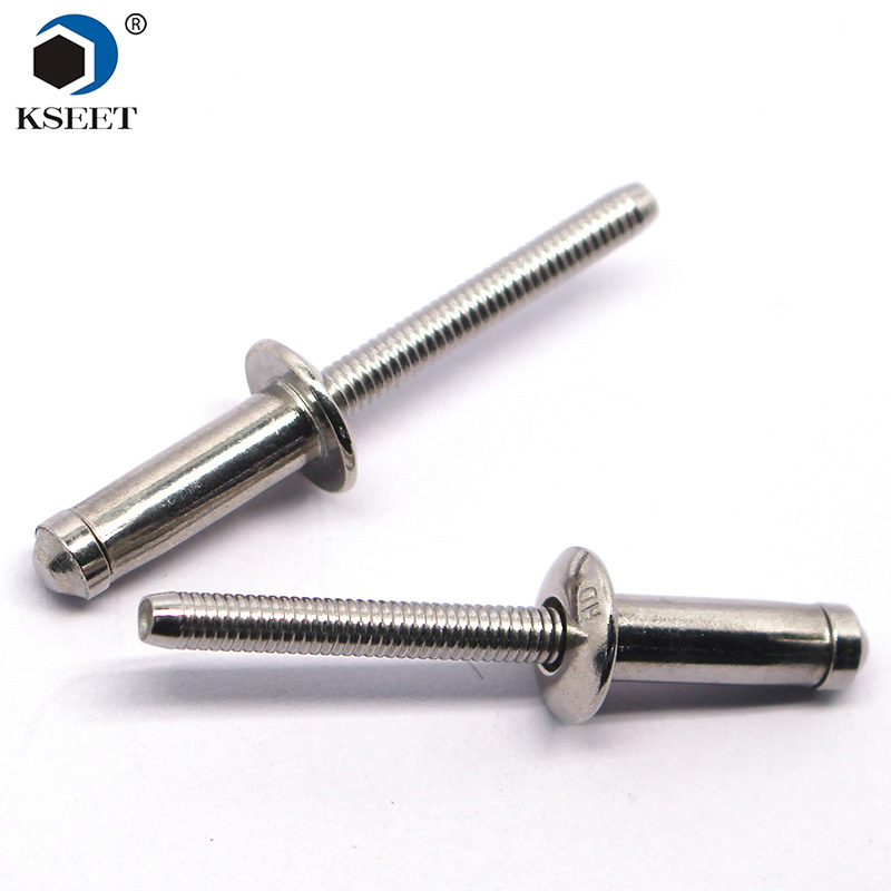 SS304 Structural Dome Head Zinc Plated Pop Rivets Rivet manufacturer