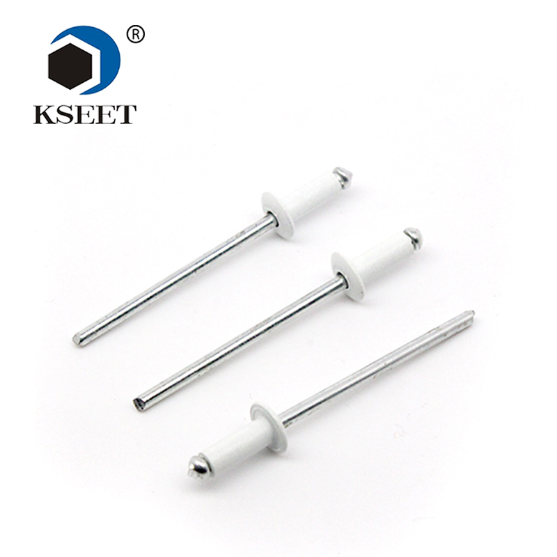 Standard Open End white coloured metal POP Rivets Rivet manufacturer