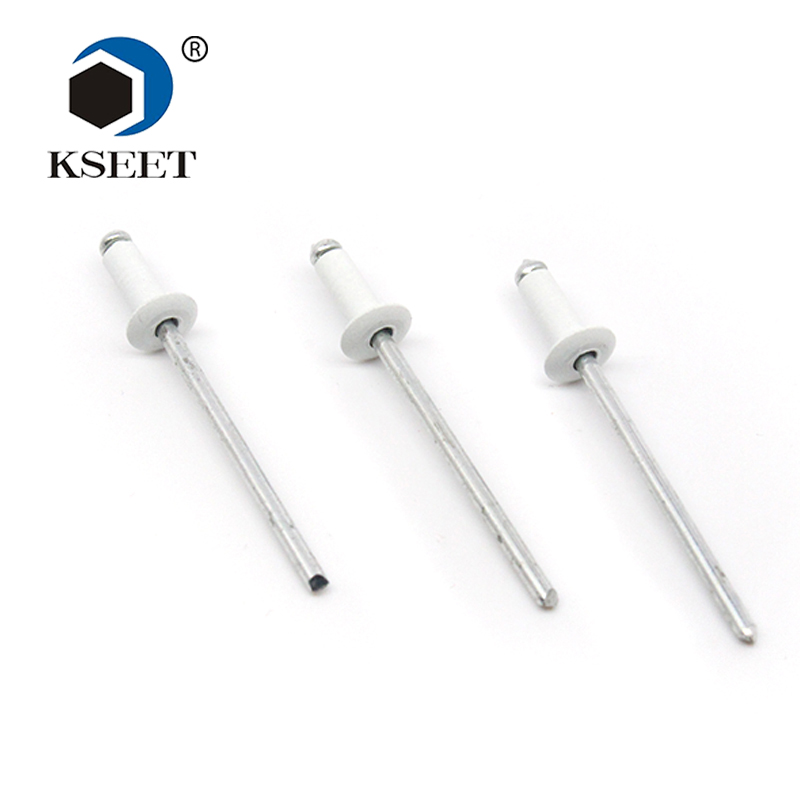 Standard Open End white coloured metal POP Rivets Rivet manufacturer