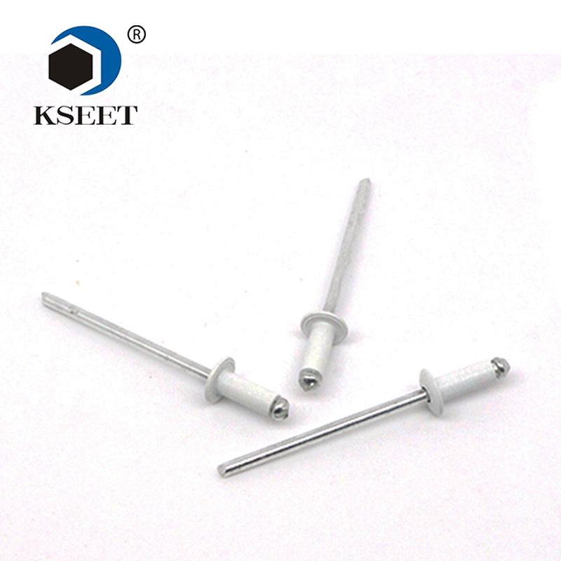 Standard Open End white coloured metal POP Rivets Rivet manufacturer