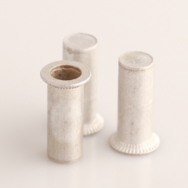 Aluminum flat head rivnut round body rivet nut - Rivet manufacturer ...